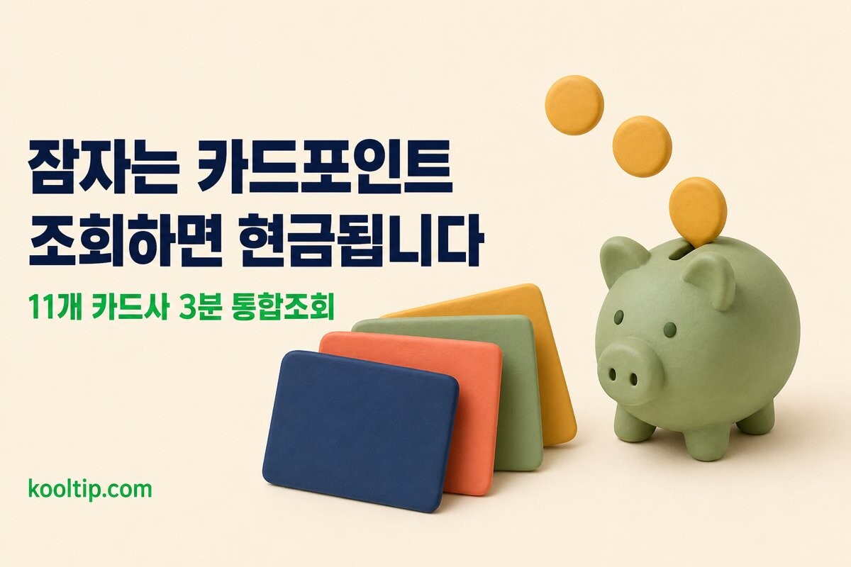 카드포인트 조회와 현금전환 이미지
