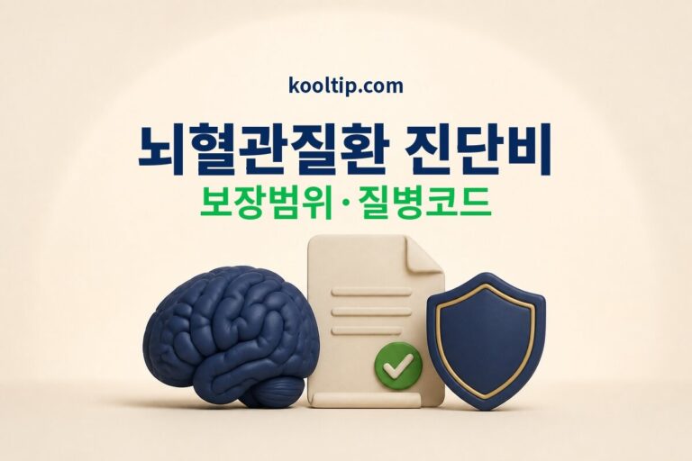 뇌혈관질환 진단비 보장범위와 질병코드 확인 썸네일