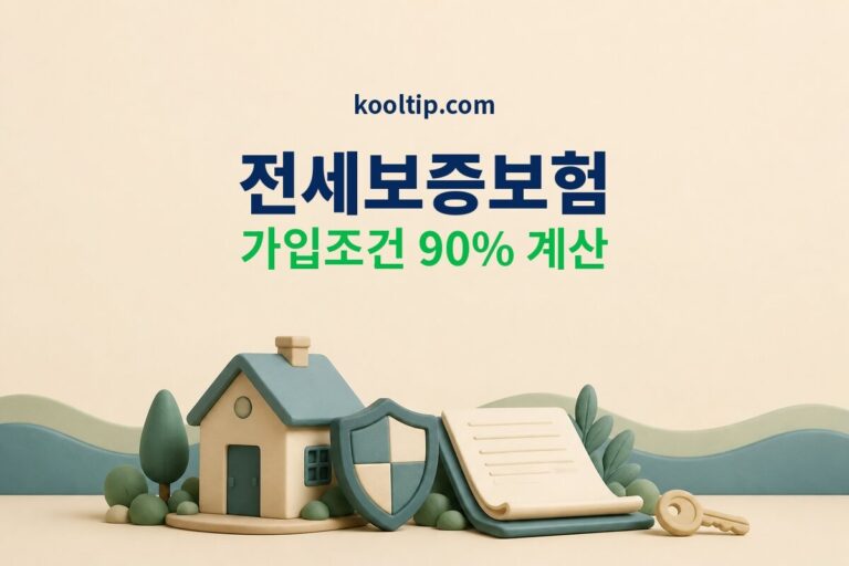 전세보증보험 가입조건과 HUG 90% 한도 계산 썸네일