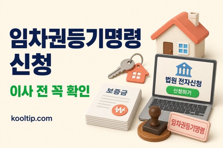 임차권등기명령 전자소송과 이사 전 등기 확인 안내 썸네일