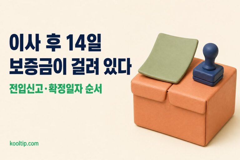 전입신고 인터넷 방법(정부24 5분)·기간 14일·확정일자 총정리 (2026)