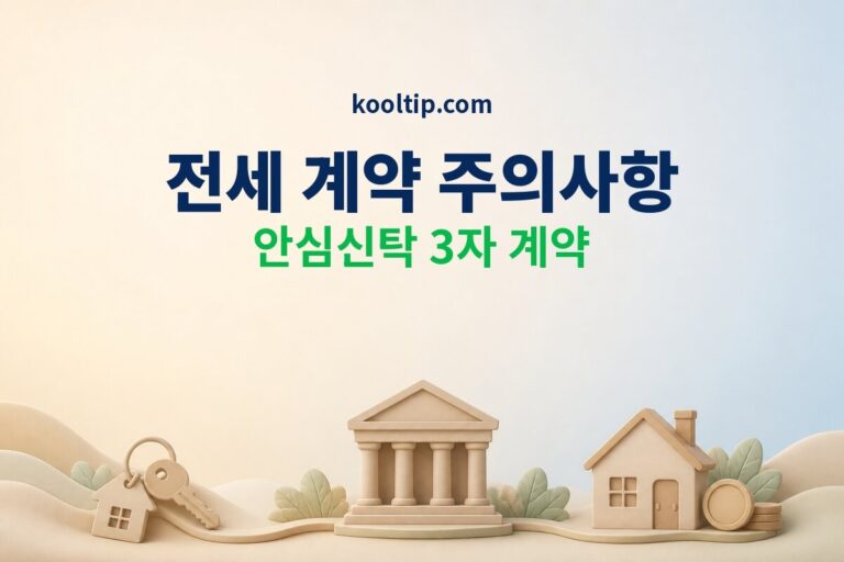 전세 계약 주의사항, 안심신탁 3자 계약 신청 총정리