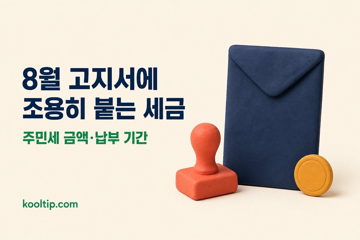 주민세 고지서와 납부기간 안내 썸네일