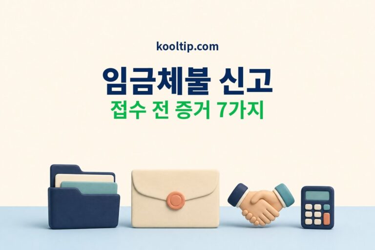 임금체불 신고 접수 전 증거 7가지 썸네일
