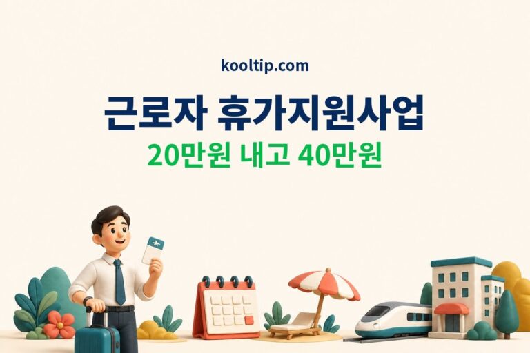 근로자 휴가지원사업 20만원 내고 40만원 썸네일