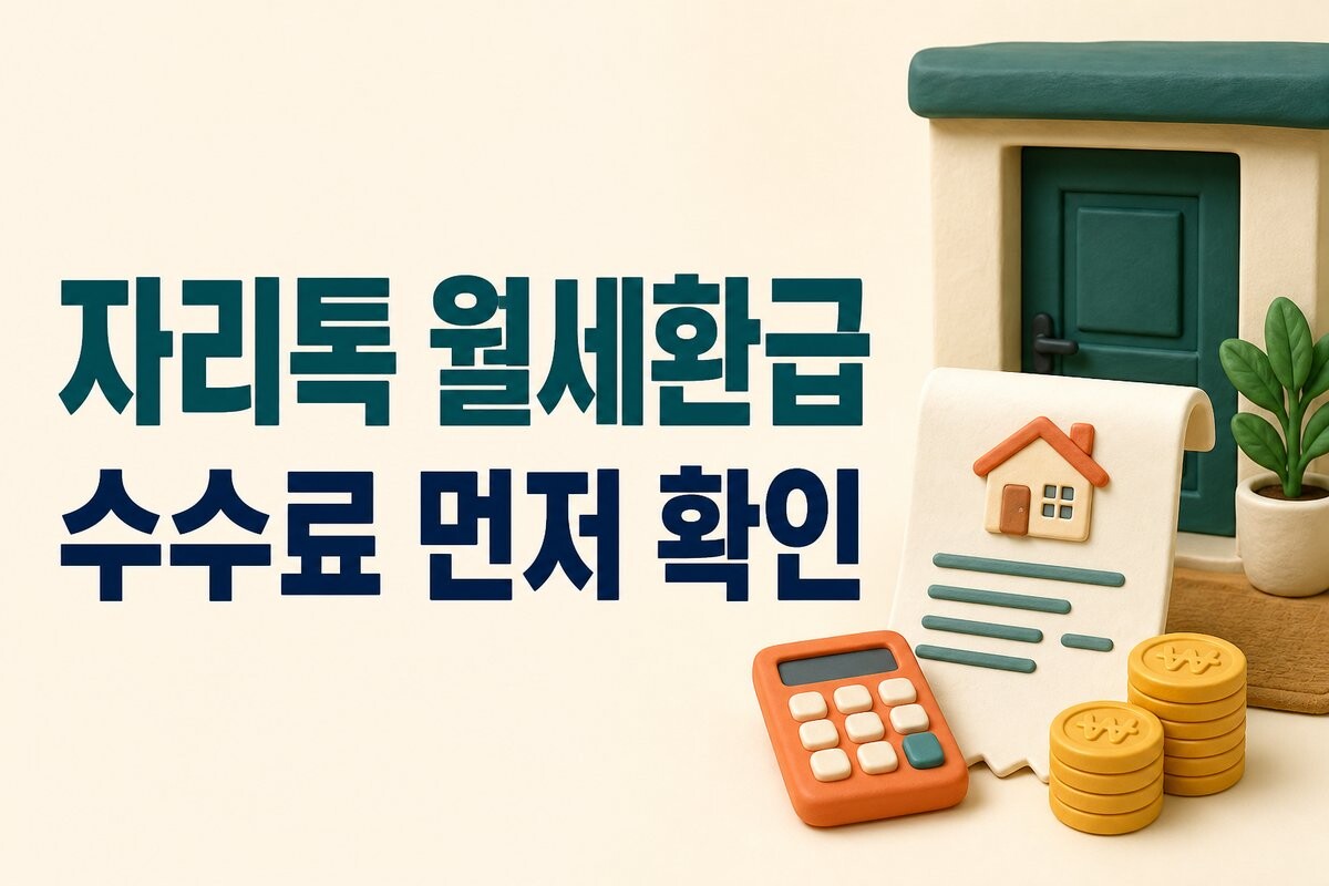 자리톡 월세환급 후기·수수료, 홈택스 직접 신청과 비교