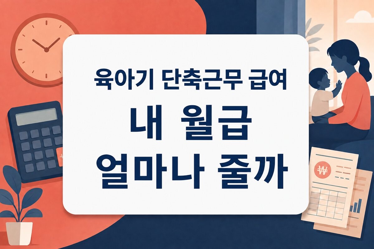육아기 단축근무 급여계산기, 2026 신청 전 확인 썸네일
