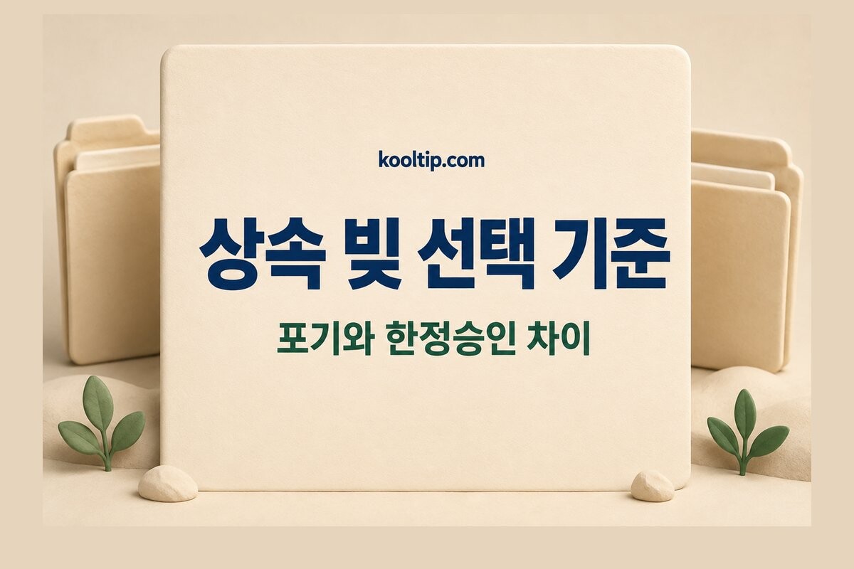 상속포기 한정승인 차이, 빚만 보고 고르기 전 확인할 4가지 관련 글 썸네일