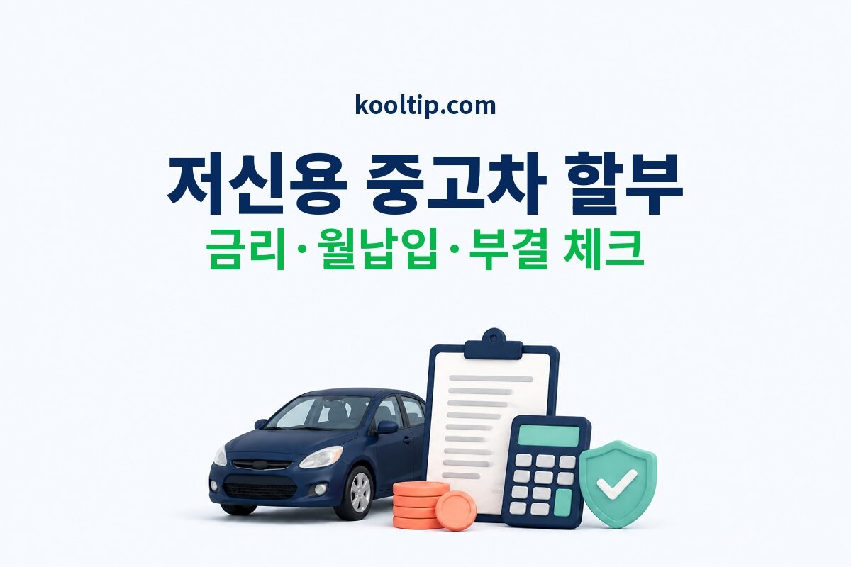 저신용 중고차 할부 금리 월납입 부결 체크 썸네일
