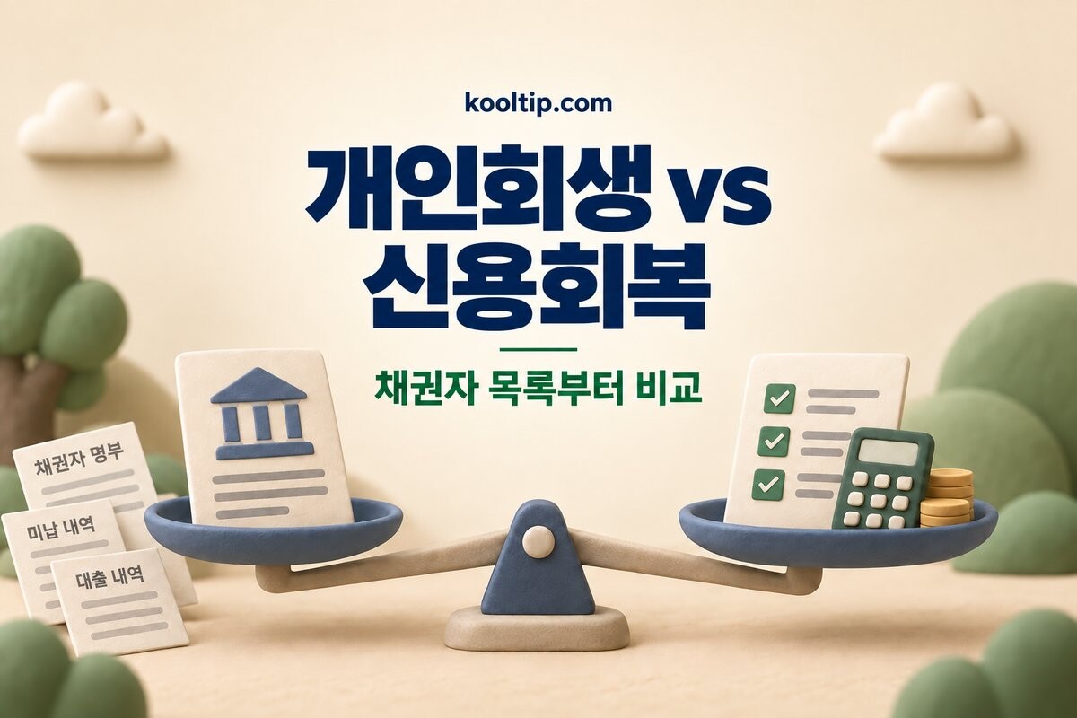 개인회생과 신용회복 차이
